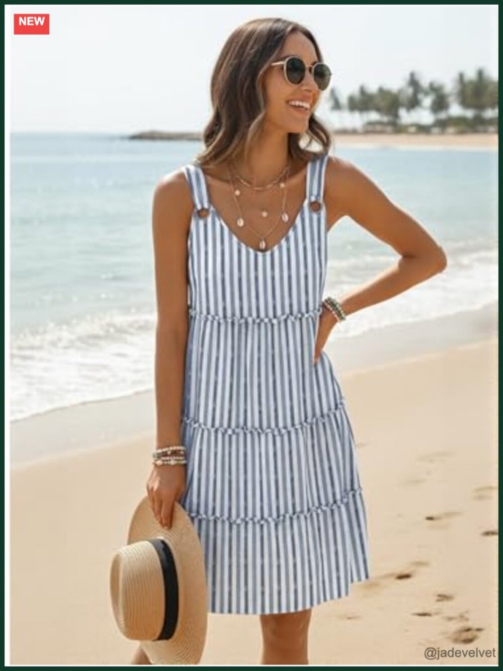 Summer Dresses for Women 2026 Sundresses Sleeveless Beach Cover Up Casual Sun - Picture 2 of 6